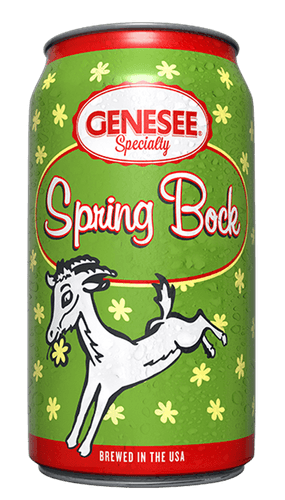 A can of Genesee Spring Bock