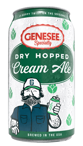 A can of Genesee Dry Hopped Cream Ale